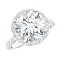 5 Carat Round Lab Grown Diamond Engagement Ring with IGI Certified