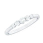 Round Cut Moissanite Five Stone Promise Ring