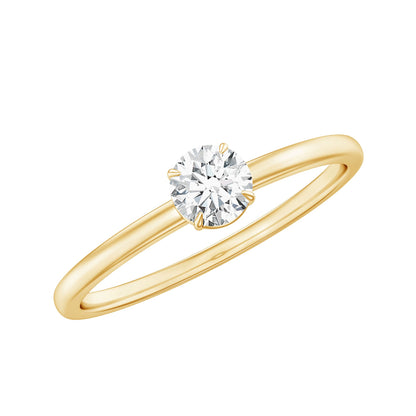 Claw Set Solitaire Moissanite Promise Ring for Women