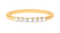 Minimalist Diamond Wedding Band Ring with Certificate