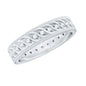 Diamond Twisted Rope Wedding Band Ring