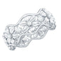 Natural Diamond Flower Wedding Band Ring With Certificate