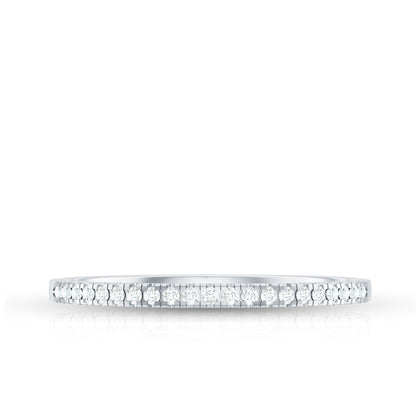 Natural Diamond Minimal Stackable Band Ring