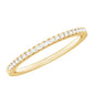 Natural Diamond Minimal Stackable Band Ring