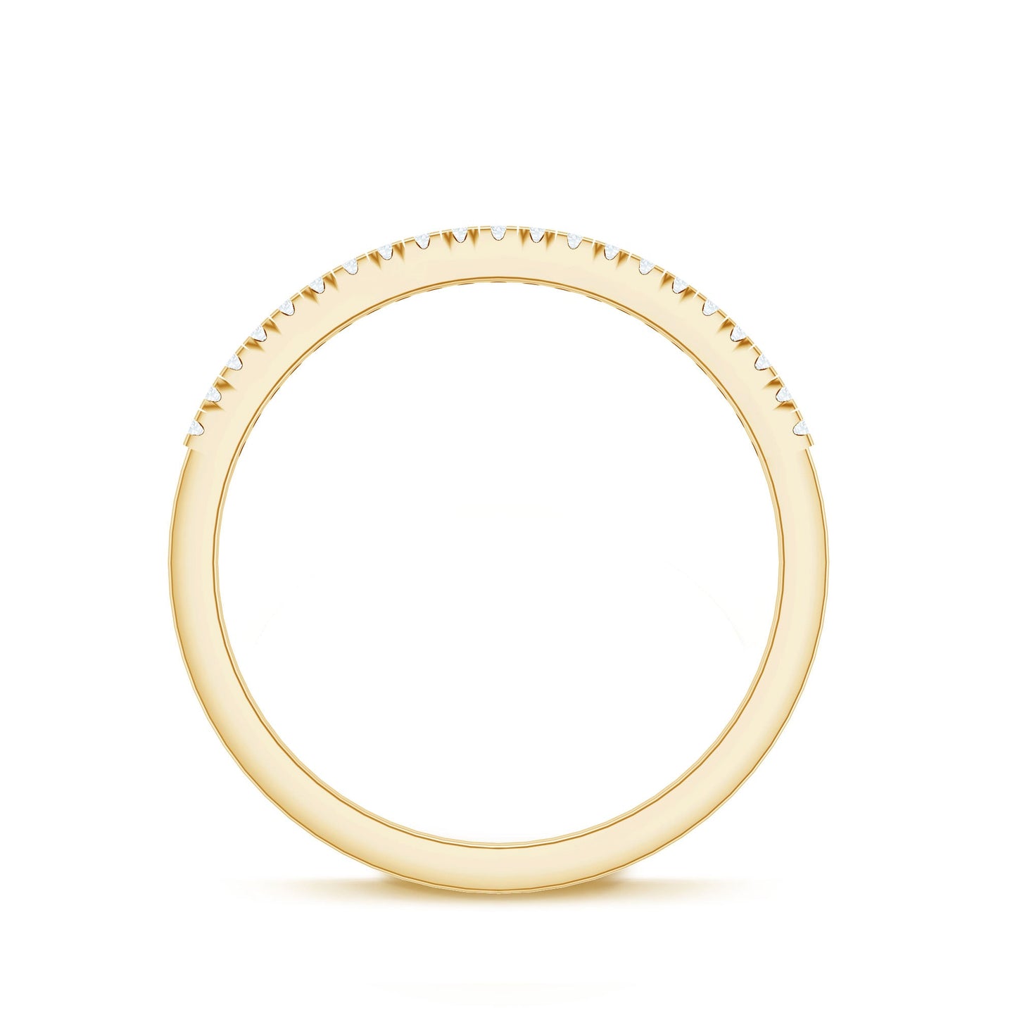 Natural Diamond Minimal Stackable Band Ring