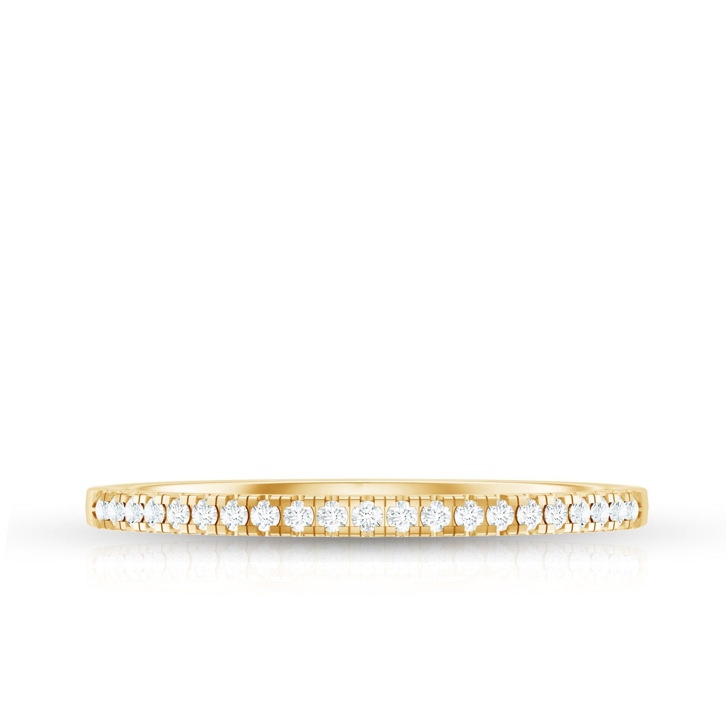 Natural Diamond Minimal Stackable Band Ring