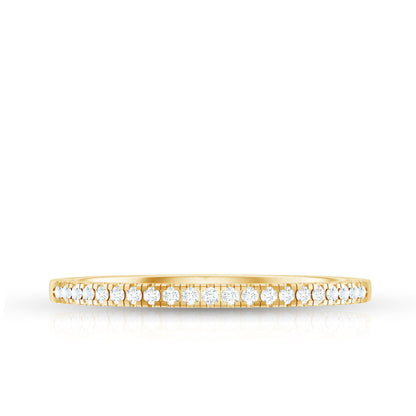 Natural Diamond Minimal Stackable Band Ring