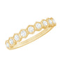 Real Diamond Hexagon Half Eternity Ring for Women