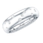 Scatter Moissanite Wedding Wide Band Ring