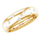 Scatter Moissanite Wedding Wide Band Ring