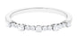 Certified Diamond Half Eternity Stackable Ring