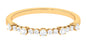 Certified Diamond Half Eternity Stackable Ring