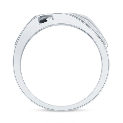 Lab Grown Diamond Mens Wide Wedding Band