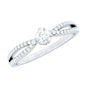 Diamond Solitaire Engagement Ring With Split Shank
