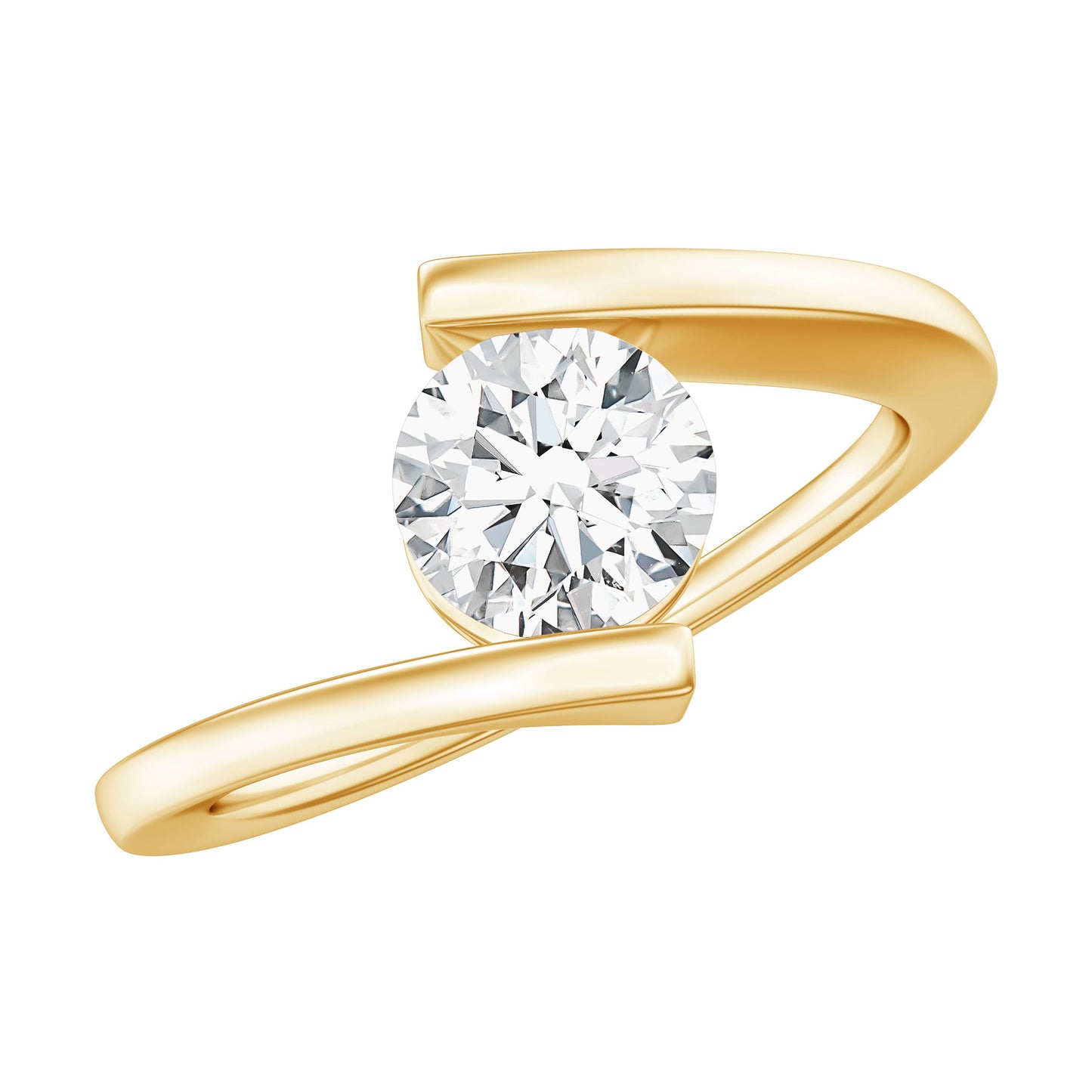 Round Brilliant Cut Moissanite Pre Engagement Ring