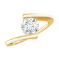 Round Brilliant Cut Moissanite Pre Engagement Ring