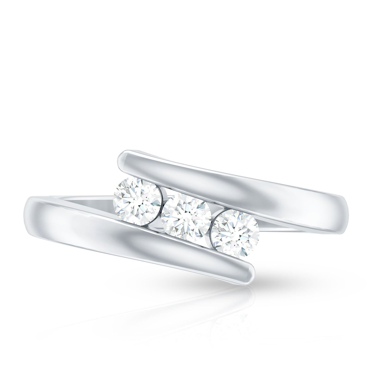 Certified Diamond Three Stone Promise Ring