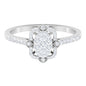 Illusion Set Diamond Vintage Looking Engagement Ring
