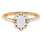 Illusion Set Diamond Vintage Looking Engagement Ring