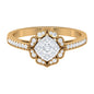 Vintage Inspired Diamond Halo Engagement Ring In Illusion Setting