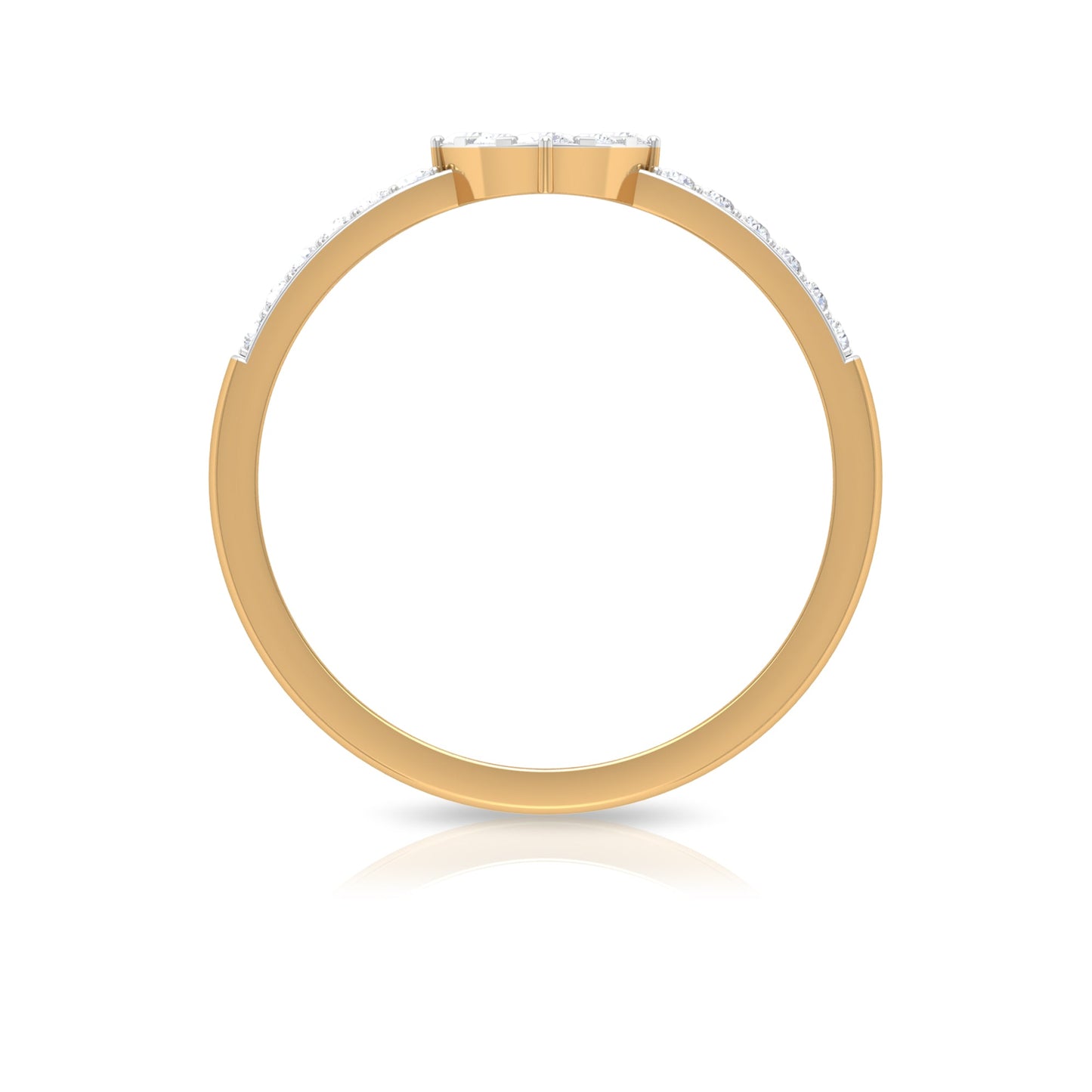 Certified Diamond Engagement Ring in Illusion Setting