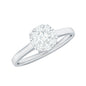 Natural Diamond Promise Ring in Illusion Set
