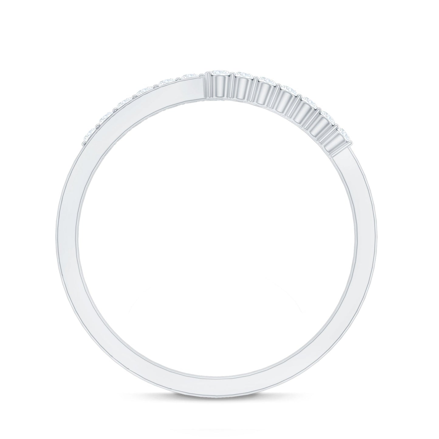 Minimalist Real Diamond Stackable Ring for Women