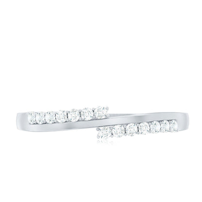 Minimalist Real Diamond Stackable Ring for Women
