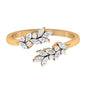 Nature Inspired Diamond Leaf Wrap Ring for Women
