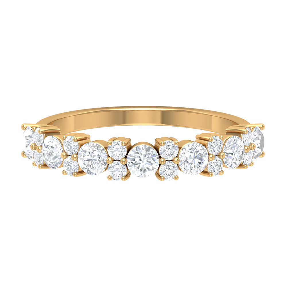 Certified Real Diamond Half Eternity Ring