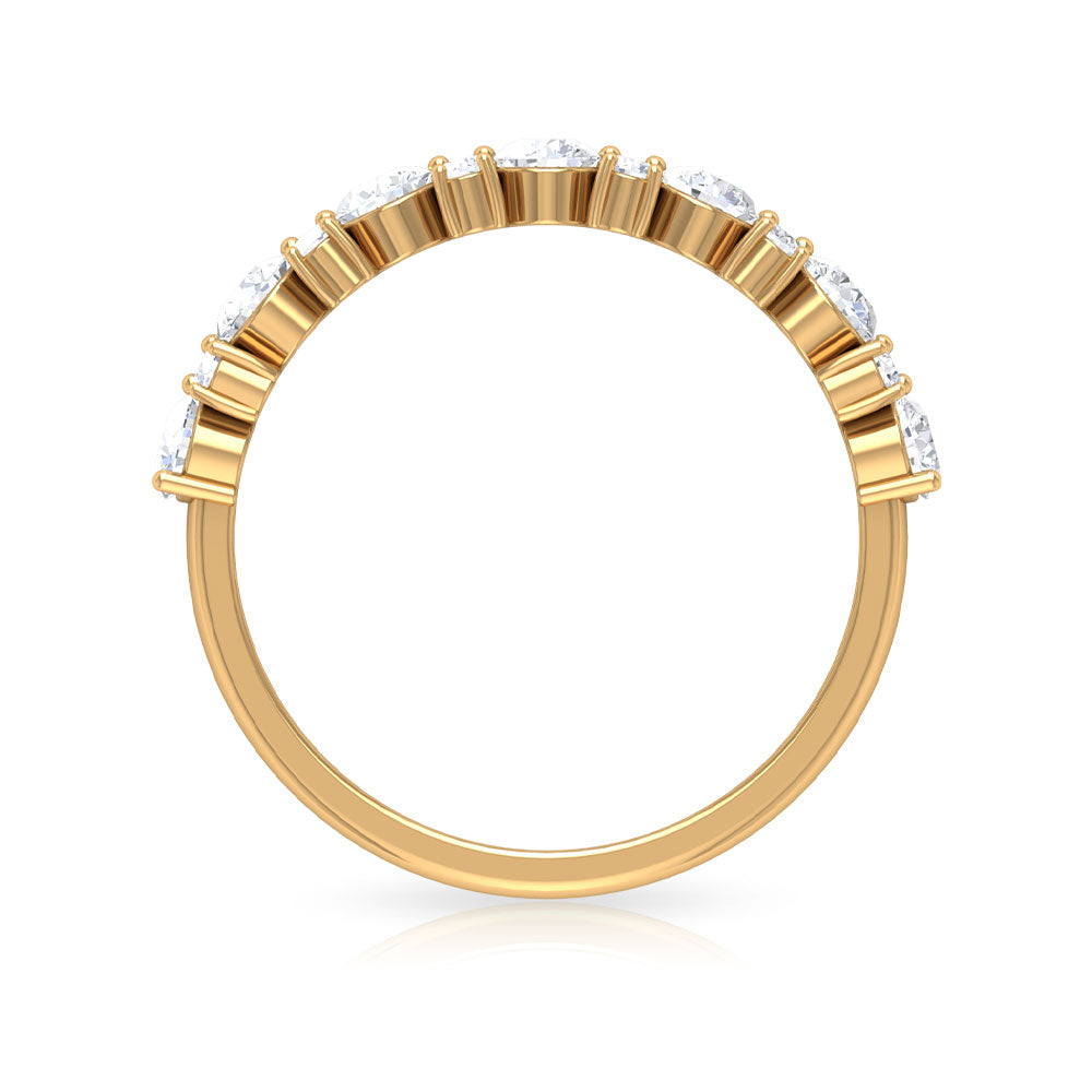 Certified Real Diamond Half Eternity Ring