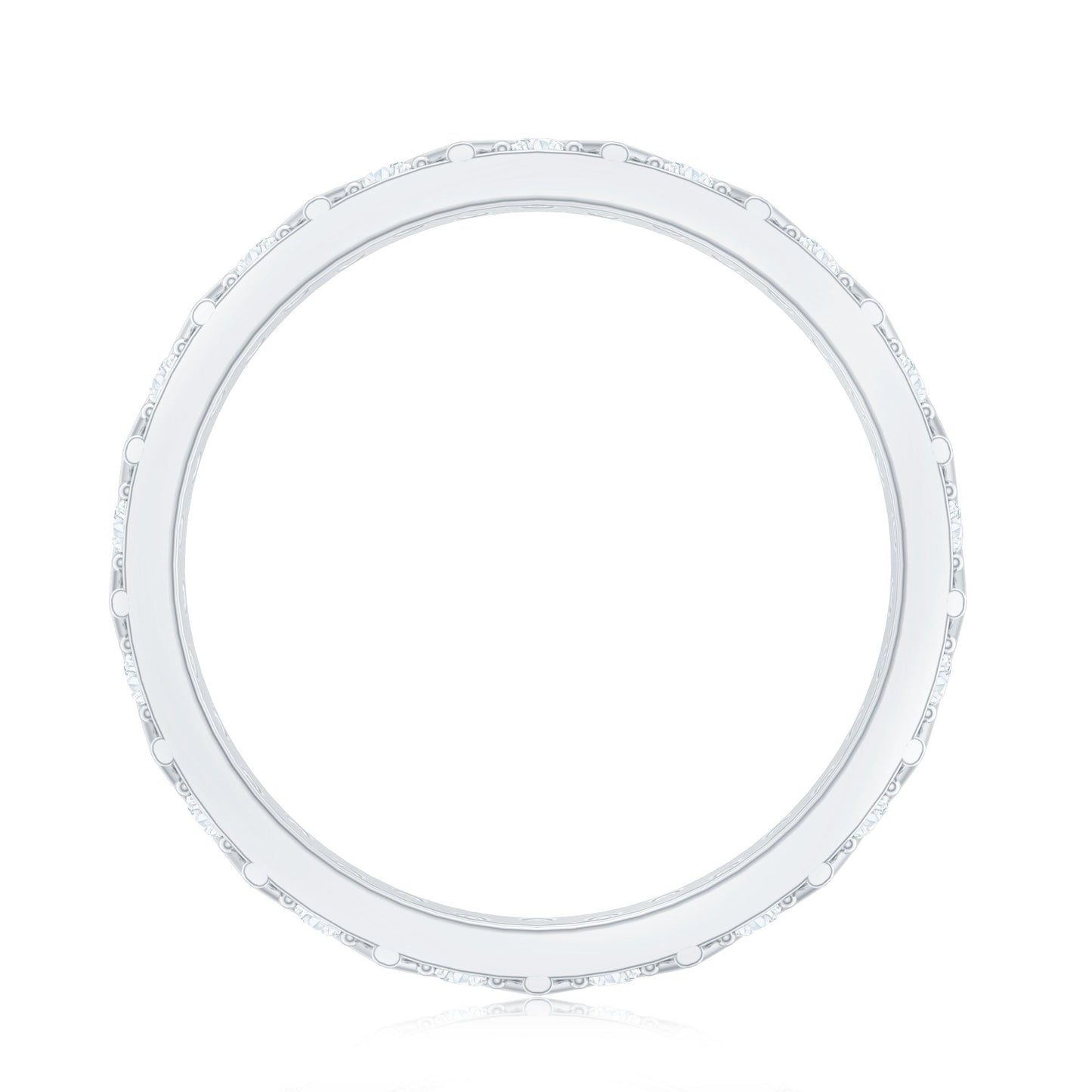 Diamond Band Ring in Surface Prong Set
