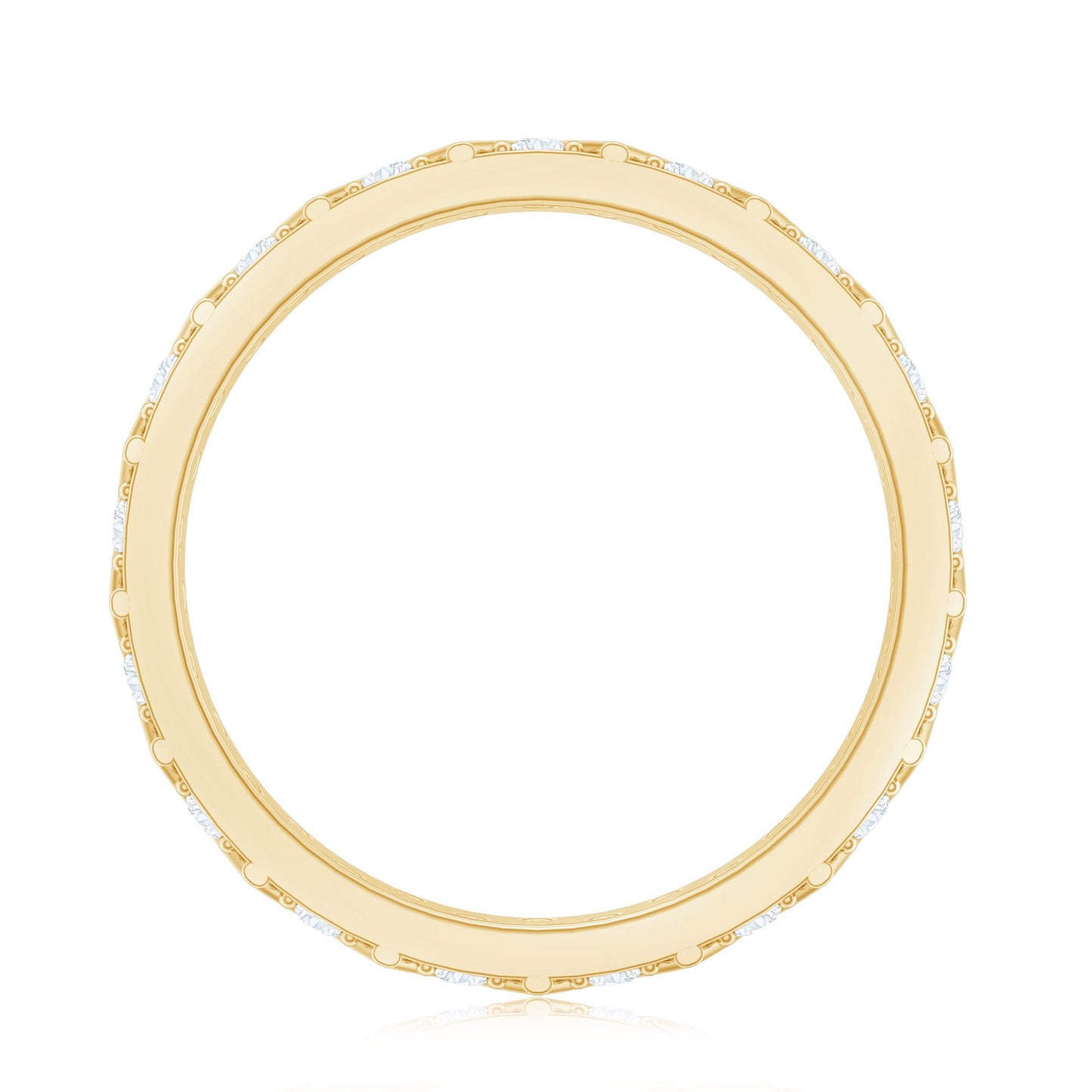 Diamond Band Ring in Surface Prong Set