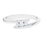 Round Diamond Three Stone Promise Ring