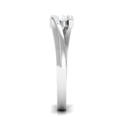 Round Diamond Three Stone Promise Ring