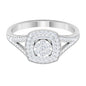 Vintage Looking Diamond Engagement Ring with Split Shank