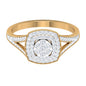 Vintage Looking Diamond Engagement Ring with Split Shank