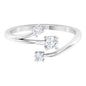 Natural Diamond 3 Stone Proposal Ring for Valentines
