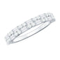 Natural Diamond Half Eternity Anniversary Ring in East West Style