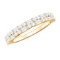 Natural Diamond Half Eternity Anniversary Ring in East West Style