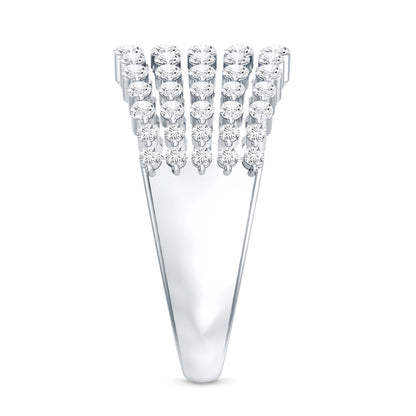 Lab Grown Diamond Statement Wedding Band for Women