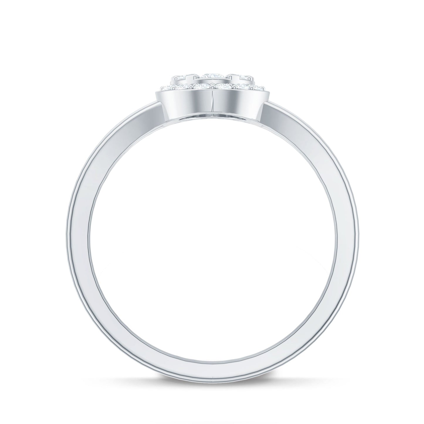 Classic Diamond Engagement Ring with Split Shank