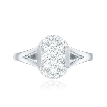 Classic Diamond Engagement Ring with Split Shank