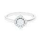 Natural Diamond Classic Engagement Ring with Halo