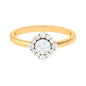Natural Diamond Classic Engagement Ring with Halo