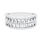 Certified Natural Diamond Wide Wedding Band