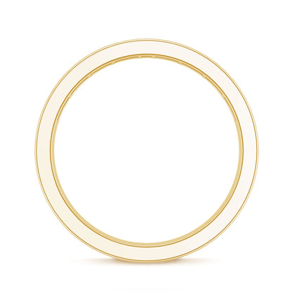 Baguette Cut Lab Grown Diamond Half Eternity Band