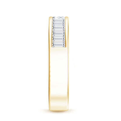 Baguette Cut Lab Grown Diamond Half Eternity Band