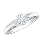 Natural Oval Cut Diamond Solitaire Engagement Ring