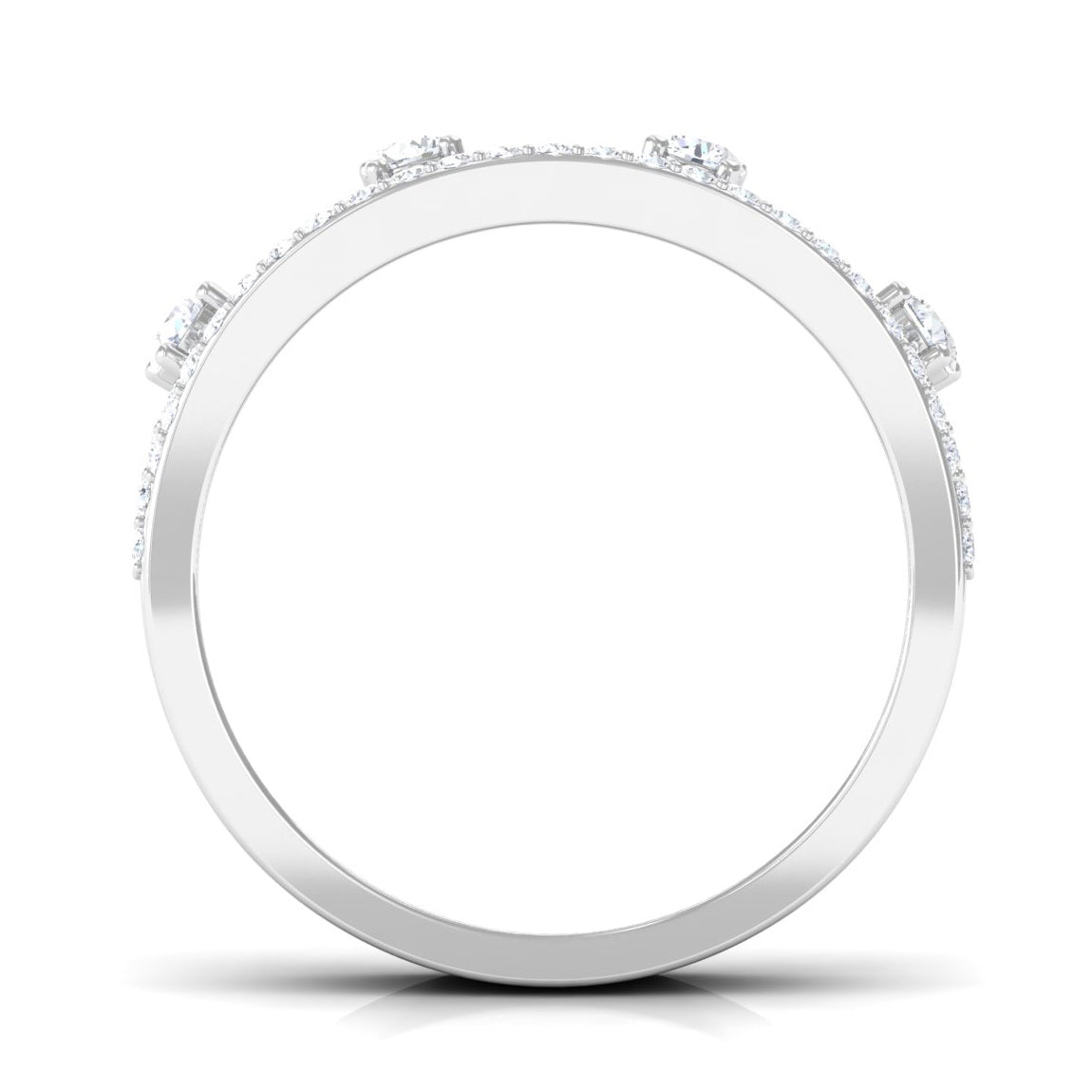 Designer Diamond Wedding Band with Certificate